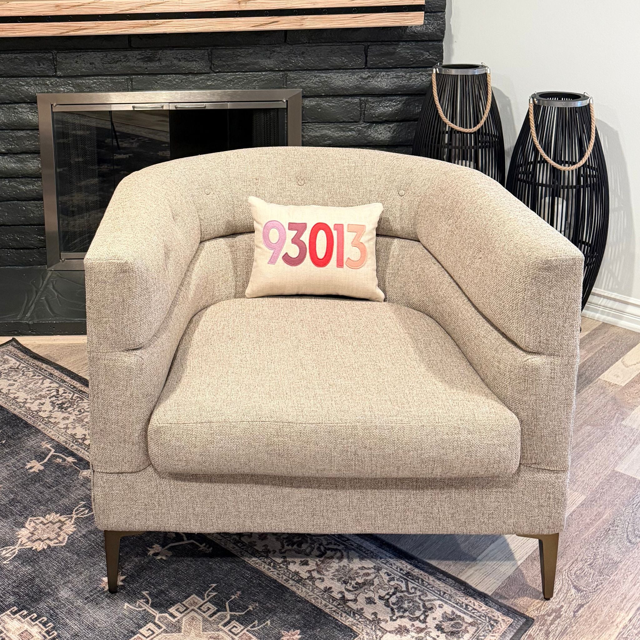 93013 Zip Code Accent Pillow