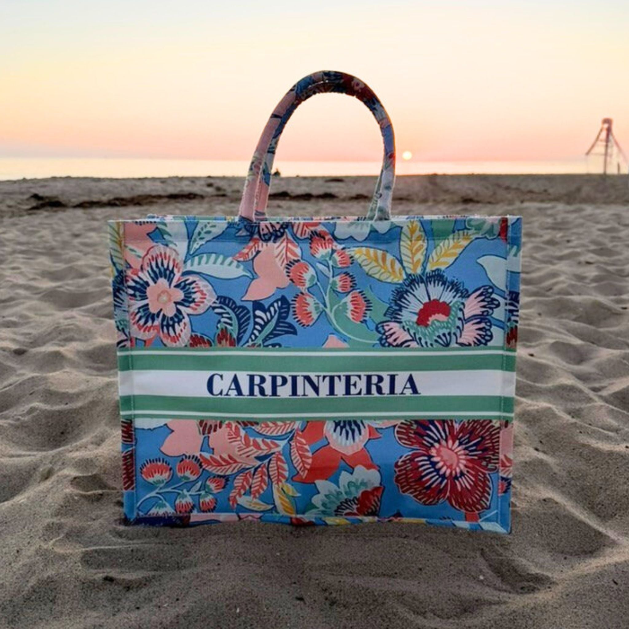 Floral Bloom Carpinteria Vacation Tote Bag