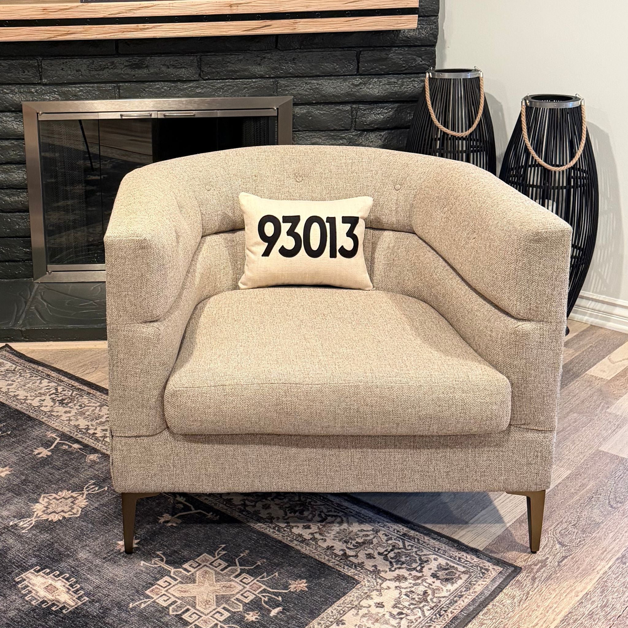 93013 Zip Code Accent Pillow