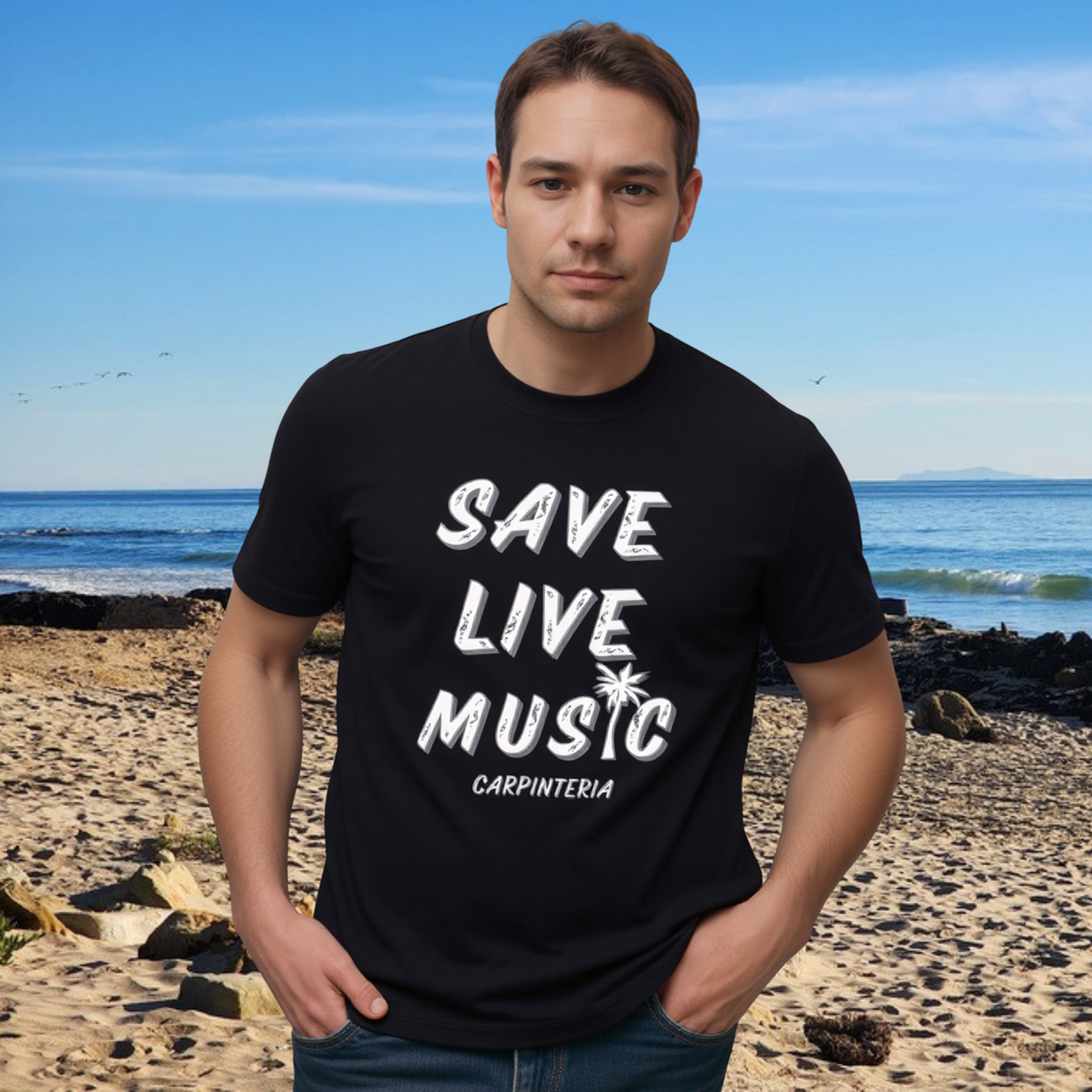 Save Live Music Carpinteria Tee