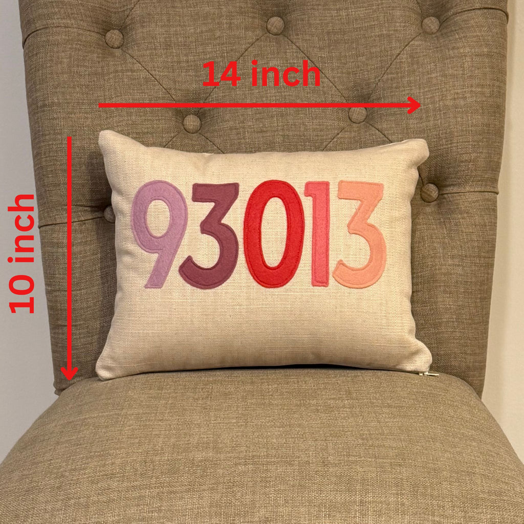 93013 Zip Code Accent Pillow